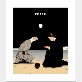 Peace: Can't We All Just Get Along on a dark (Knocked Out) background Posters and Art